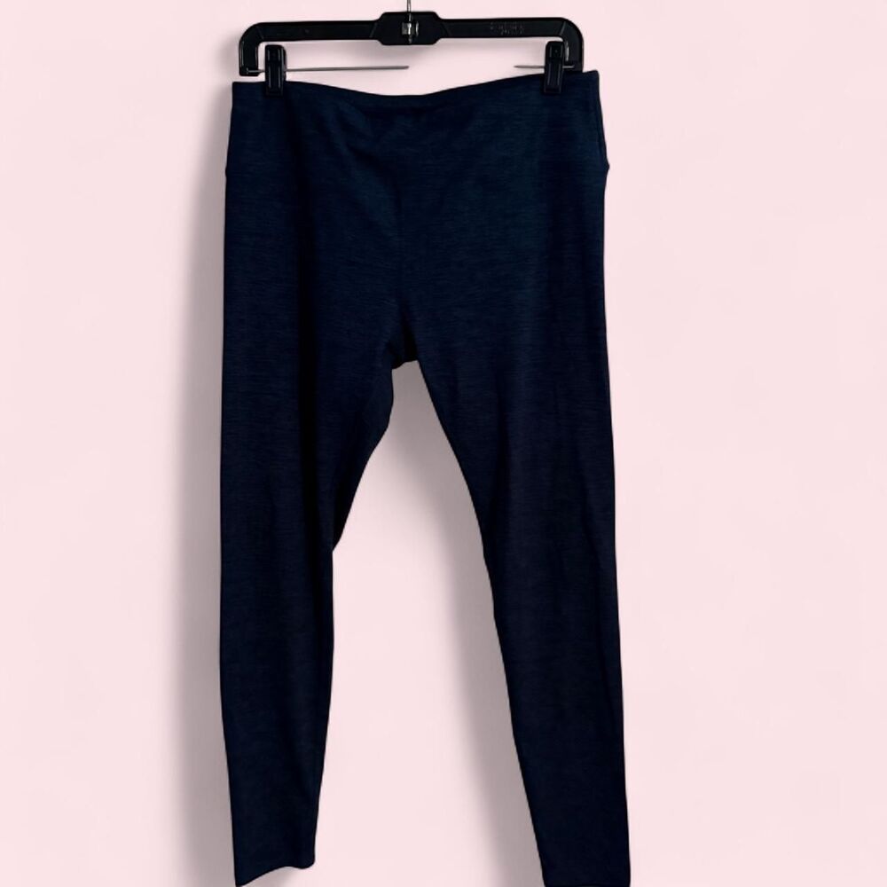 Kyodan Leggings Womens L Grey Heather Spandex Activewear Workout Yoga Pants